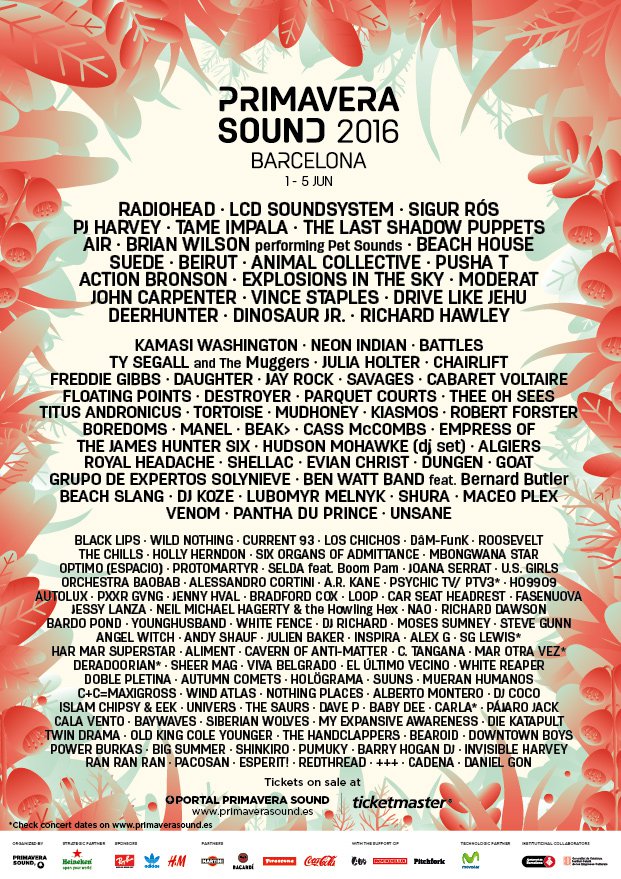 Cartel Primavera Sound